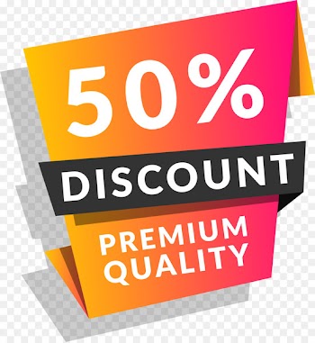 Discounts and allowances Promotion Sales - Red simple 50% tag 
