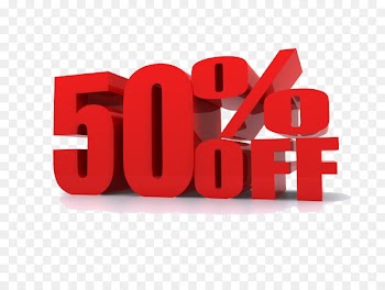 Discounts and allowances Sales Coupon Advertising Clip art - 50% Off PNG Transparent Images 