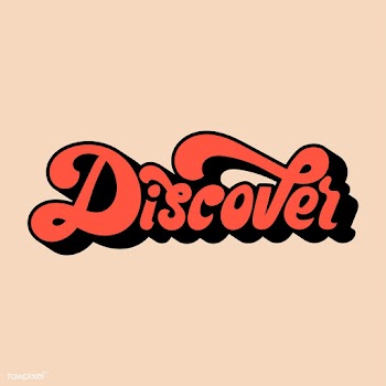 Discover word typography style illustration | Free stock vector - 472661