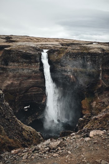 Discovering Háifoss Waterfall was a major highlight during my visit to Iceland. Words can't describe the power that the waterfall exhibits. 