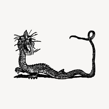 Disease dragon clipart, drawing illustration | Free Vector Illustration - rawpixel