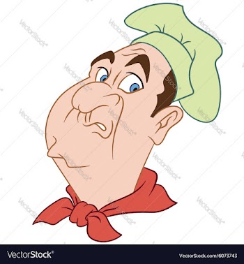 Disgruntled chef vector image