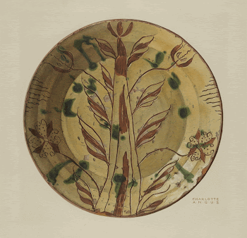 Dish (1935&ndash;1942) by Charlotte Angus. | Free Photo - rawpixel