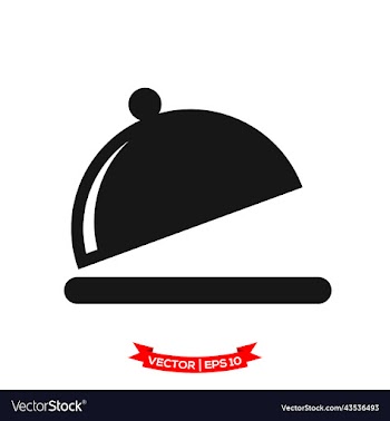 dish in trendy flat style