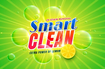 Dishwashing detergent with lemon packaging template Free Vector