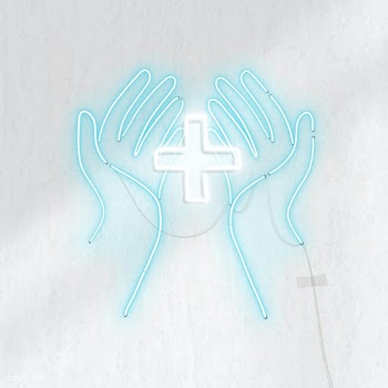 Disinfect your hands neon sign vector | Free  vector - 2303104
