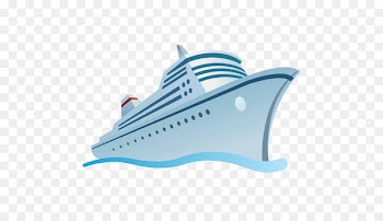 Disney Cruise Line Cruise ship Clip art - Hand-painted blue ship 