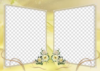 Disney Princess Borders and Frames Frames The Walt Disney Company, Wedding Frame , blue and beige floral frame illustration transparent background PNG clipart