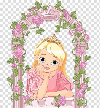 Disney Tangled Rapunzel illustration, Fairy tale Illustration, Princess in a wreath transparent background PNG clipart