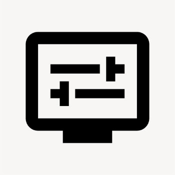 Display Settings, action icon, filled | Free Icons - rawpixel