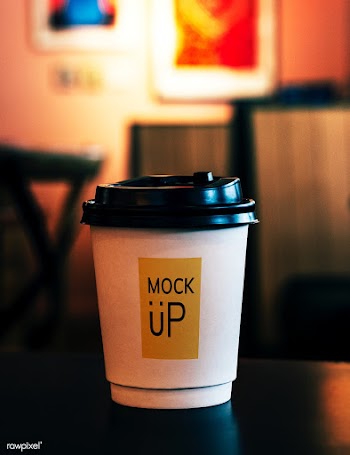 Disposable coffee paper cup mockup design | Free stock psd mockup - 534003