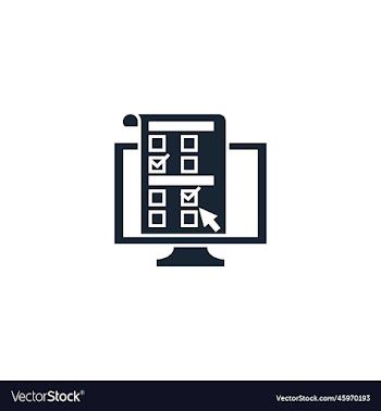 distance exam creative icon from e-learning icons