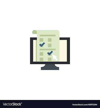 distance exam creative icon from e-learning icons