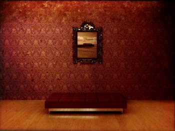 Distressed and grungy Art gallery visualization.
