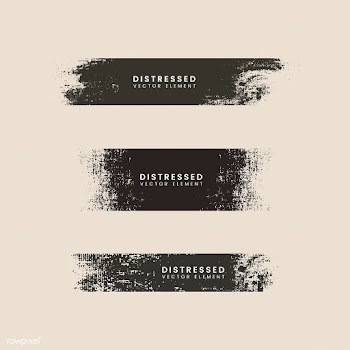 Distressed stroke texture banners | Free stock vector - 553896