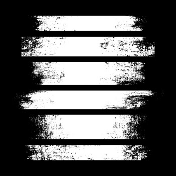 Distressed white banners