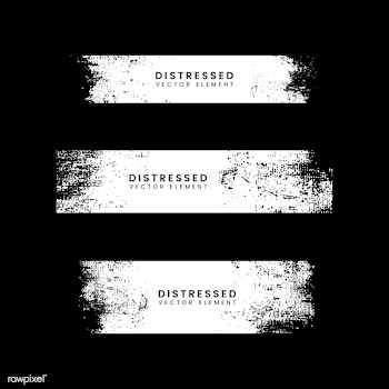 Distressed white banners | Free stock vector - 553941