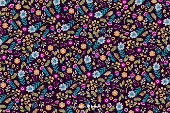 Ditsy floral background with colourful flowers Free Vector