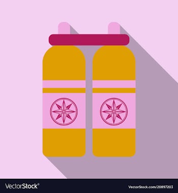 Diver cylinders oxygen tank isolated vector image