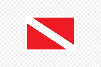 Diver down flag Scuba diving Underwater diving Rescue Diver Dive log - Flag sticker 