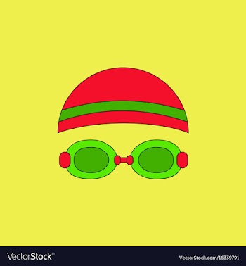 Diver swimmer equipment vector image