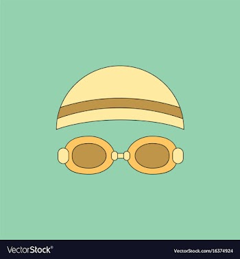 Diver swimmer equipment vector image