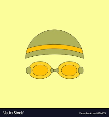 Diver swimmer equipment vector image