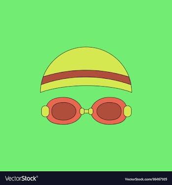 Diver swimmer equipment vector image