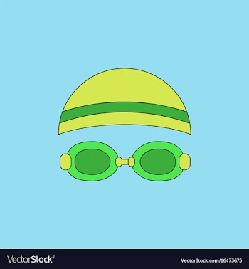 Diver swimmer equipment vector image