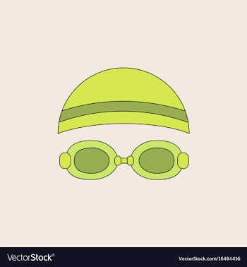 Diver swimmer equipment vector image