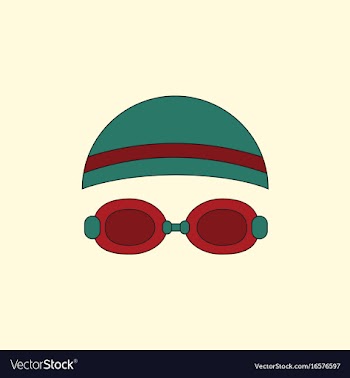 Diver swimmer equipment vector image