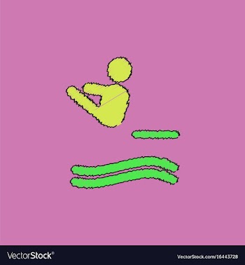 Diver swimmer trampoline springboard sportsman vector image