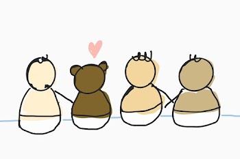 Diverse babies hand drawn character | Free stock illustration | High Resolution graphic