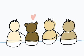 Diverse babies psd hand drawn character | Free stock illustration | High Resolution graphic