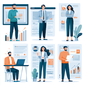 Diverse Business People Analyzing Data and Growth Strategies
