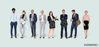 Diverse business people mockup collection