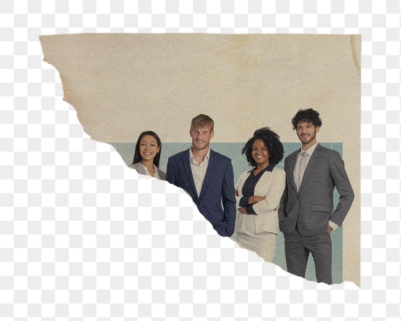 Diverse business png team, ripped | Free PNG - rawpixel