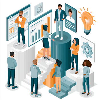 Diverse Business Team Collaborative Problem Solving