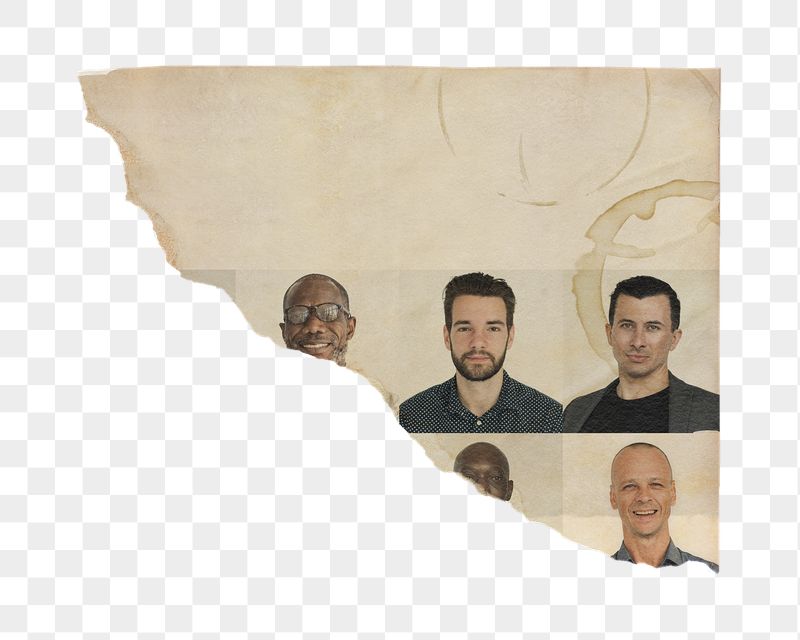 Diverse businessmen png ripped paper | Free PNG - rawpixel