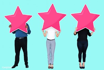 Diverse businesspeople showing star rating sy.. | Free stock psd mockup - 493028