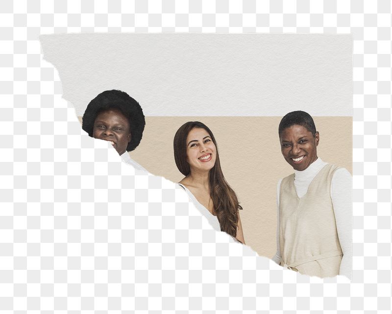 Diverse businesswomen png sticker, torn | Free PNG - rawpixel