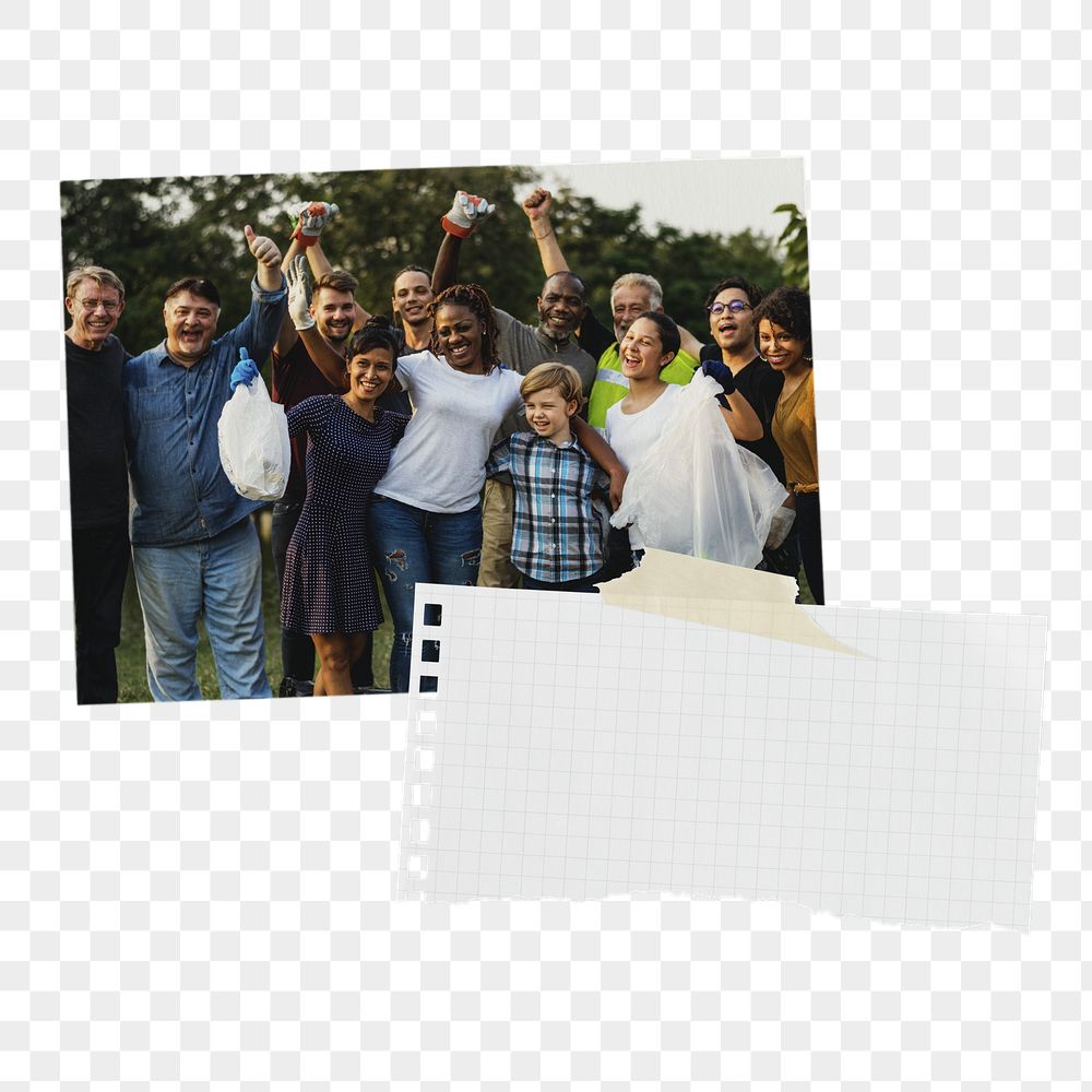 Diverse environmentalists png collages, people | Free PNG - rawpixel