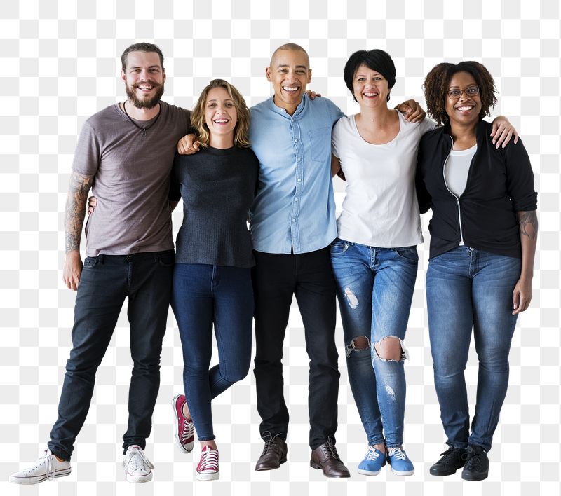 Diverse friends png sticker, transparent | Free PNG - rawpixel