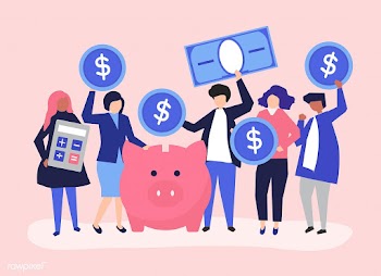 Diverse group of people and savings concept i.. | Free stock vector - 456180