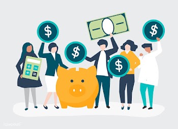 Diverse group of people and savings concept i.. | Free stock vector - 456213