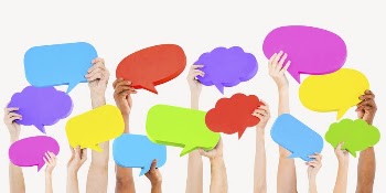 Diverse hands holding speech bubbles | Free PSD - rawpixel