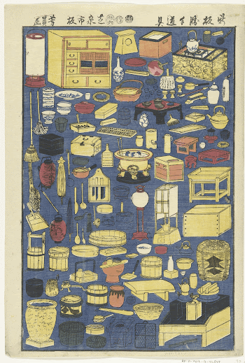 Diverse huishoudbenodigdheden (1853) print in high | Free Photo - rawpixel