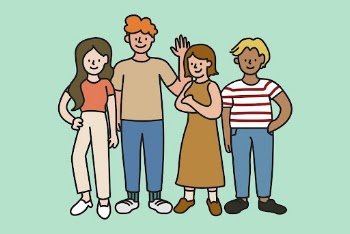 Diverse people character clipart, cute | Free Vector Illustration - rawpixel