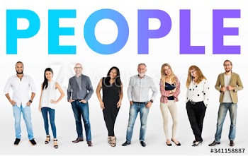 Diverse people mockup collection