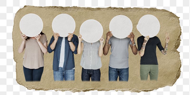 Diverse people png holding signs | Free PNG - rawpixel